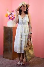 Midi jurk ibiza roomwit, Kleding | Dames, Jurken, Ophalen of Verzenden, Nieuw