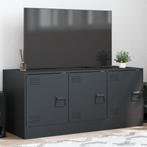 vidaXL Tv-meubel 99x39x44 cm staal antracietkleurig, Verzenden, Nieuw, Metaal