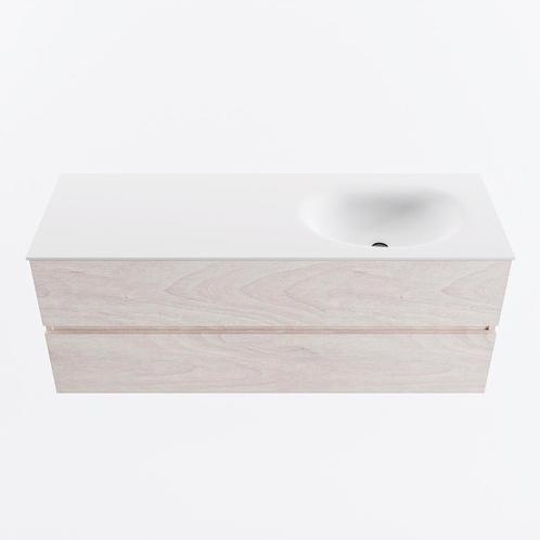 MONDIAZ VICA 130cm badmeubel onderkast Underlayment 2 lades., Doe-het-zelf en Verbouw, Sanitair, Bad, Nieuw, Ophalen of Verzenden