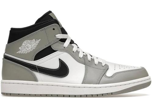 Jordan 1 Mid Light Smoke Grey Anthracite - Maat 41 EU, Kleding | Heren, Schoenen, Ophalen of Verzenden