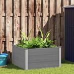 vidaXL Plantenbak verhoogd 100x100x54 cm HKC grijs, Tuin en Terras, Bloembakken en Plantenbakken, 100 cm of meer, Verzenden, Nieuw