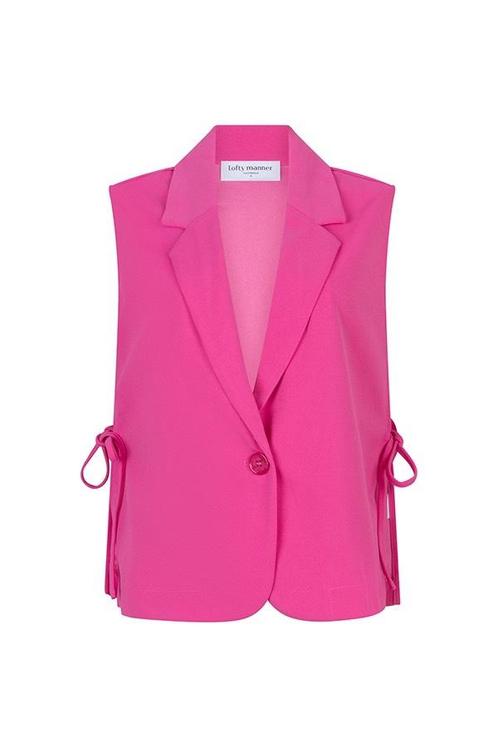 -50% Lofty Manner  Lofty Manner Gilet virginia fuchsia  maat, Kleding | Dames, Truien en Vesten, Paars, Nieuw, Verzenden