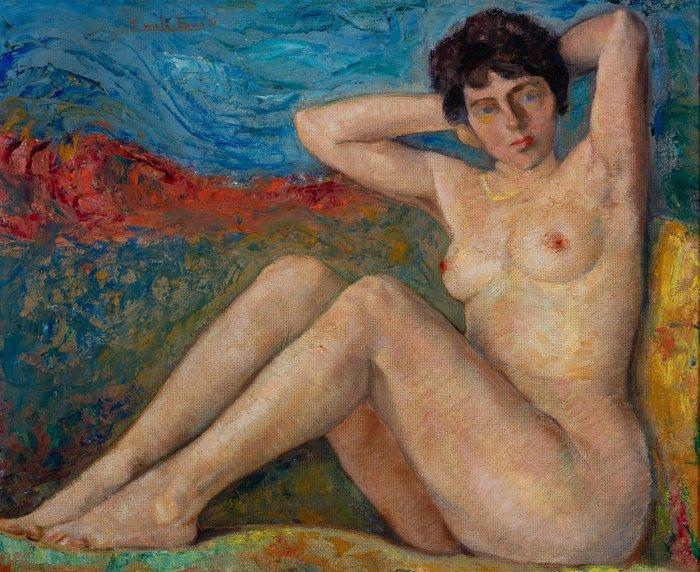 Émile Baes (1879–1954) - Naakte Pose, Antiek en Kunst, Kunst | Schilderijen | Klassiek