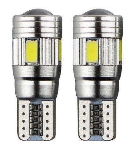 T10 autolamp W5W 2 stuks | 6-SMD LED daglichtwit 6000K + len, Huis en Inrichting, Lampen | Overige, Nieuw, Verzenden