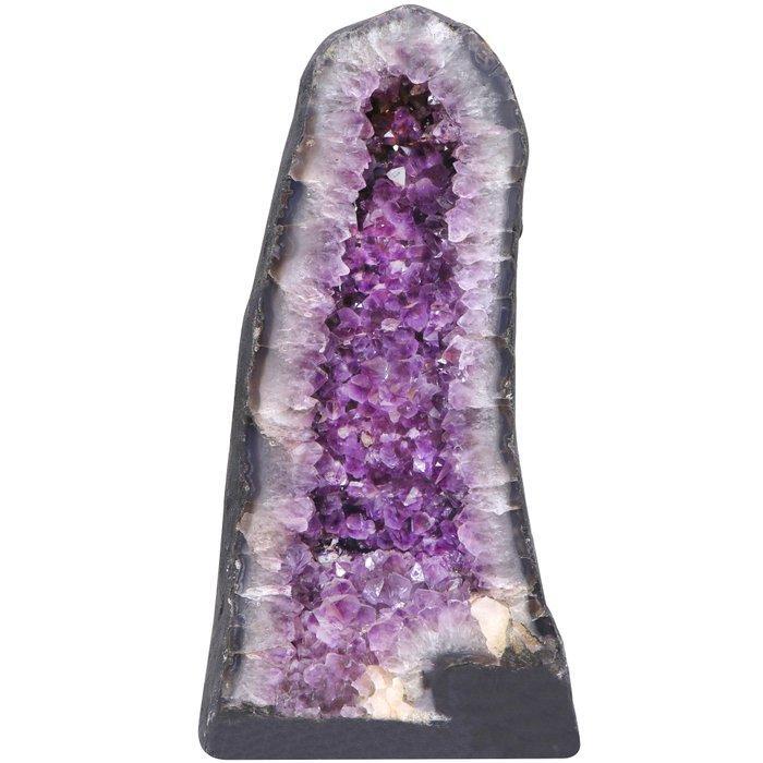 Vivid Amethyst - Geode - 44x20x18 cm- 16 kg, Verzamelen, Mineralen en Fossielen