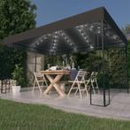 vidaXL Prieel met LED-lichtslinger 3x4 m antracietkleurig, Tuin en Terras, Partytenten, Verzenden, Nieuw