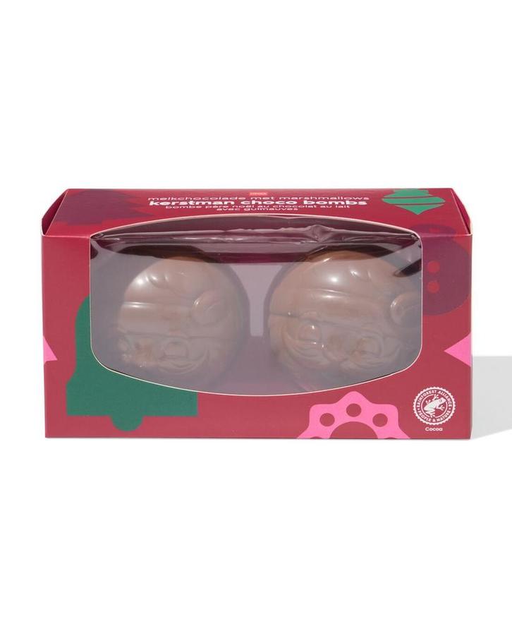 HEMA Melkchocolade choco bombs Kerstman met marshmallows - 2, Diversen, Sinterklaas, Nieuw, Verzenden