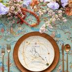 Tafelkleed met een elegante tekening van zeelieden op een