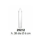 Glas glass tube 38 cm hoog 6 cm. hang c, Hobby en Vrije tijd, Knutselen, Ophalen of Verzenden, Nieuw