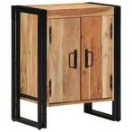 vidaXL Schoenenkast 30x30x40 cm massief acaciahout en staal, Verzenden, Nieuw