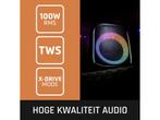 Lenco PA-101BK - Draadloze Party Speaker - 100W RMS met, Audio, Tv en Foto, Verzenden, Zo goed als nieuw