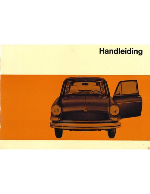 1968 VOLKSWAGEN 1600 INSTRUCTIEBOEKJE NEDERLANDS, Auto diversen, Handleidingen en Instructieboekjes