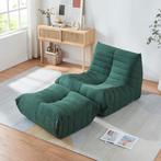 Relaxstoel Kodsø lounge fauteuil met voetenbank microvezel g, Huis en Inrichting, Fauteuils, Verzenden, Nieuw