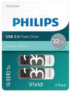 Philips | USB Stick | 32 GB | USB 3.0 | Vivid | 2 Stuks, Nieuw, Verzenden