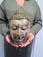 Bronzen Boeddha hoofd - Beeld - Azië (Zonder Minimumprijs), Antiek en Kunst