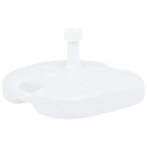 vidaXL Parasolvoet gevuld met zand/water 16 L kunststof wit, Tuin en Terras, Parasols, Parasolvoet, Nieuw, Minder dan 1 meter