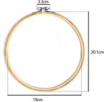 Bamboe borduurring flowerhoop bloemenring met stelschroef, Ophalen of Verzenden, Nieuw