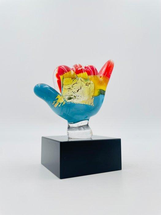 Guidotti - sculptuur, Mano con foglia d’Argento e oro. - 6, Antiek en Kunst, Antiek | Glas en Kristal