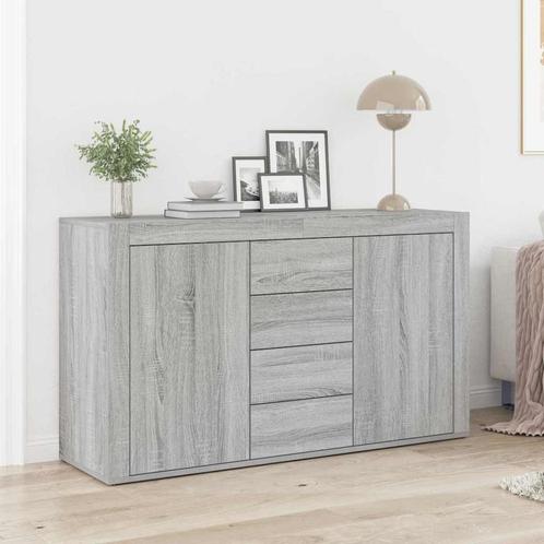vidaXL Dressoir met lade Grijs sonoma 120 x 36 x 69 cm, Huis en Inrichting, Kasten | Dressoirs, Nieuw, Minder dan 50 cm, Overige houtsoorten