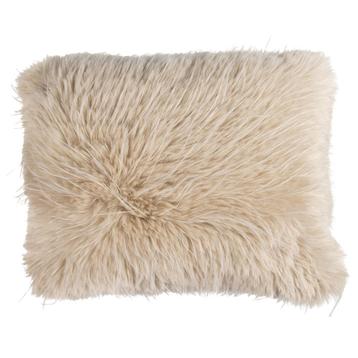 kussen teddy langhaar pluk beige 30x50cm beschikbaar voor biedingen