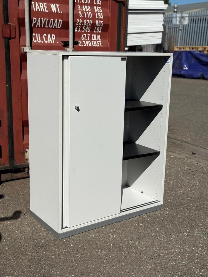 100x Steelcase Schuifdeurkast 117 x 90 x 44 cm - A Merk, Huis en Inrichting, Kasten | Roldeurkasten en Archiefkasten, 25 tot 50 cm