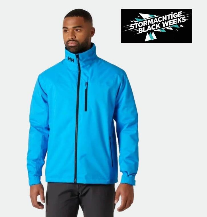 Helly Hansen Crew Midlayer Jack 2.0 Cyan, Watersport en Boten, Watersportkleding, Nieuw, Ophalen of Verzenden