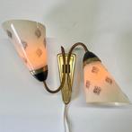 Wandlamp - Messing - Vintage Dubbele Wandlamp, Antiek en Kunst