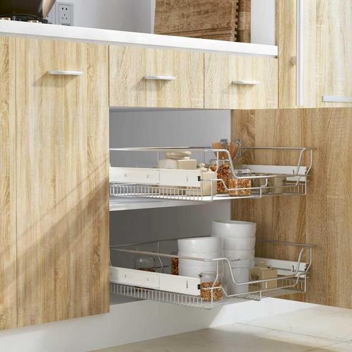 Draadmanden uittrekbaar - Tweedekansje - 60cm Kast - OP = OP, Huis en Inrichting, Keuken | Keukenbenodigdheden, Nieuw, Ophalen of Verzenden
