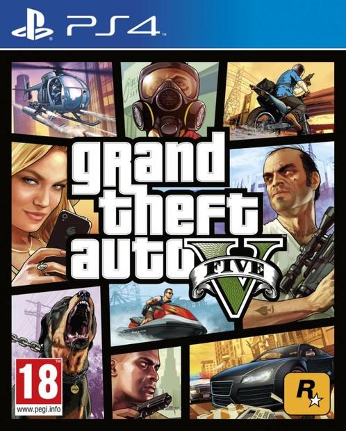 Grand Theft Auto 5 (GTA V) (PlayStation 4), Spelcomputers en Games, Games | Sony PlayStation 4, Gebruikt, Vanaf 12 jaar, Verzenden