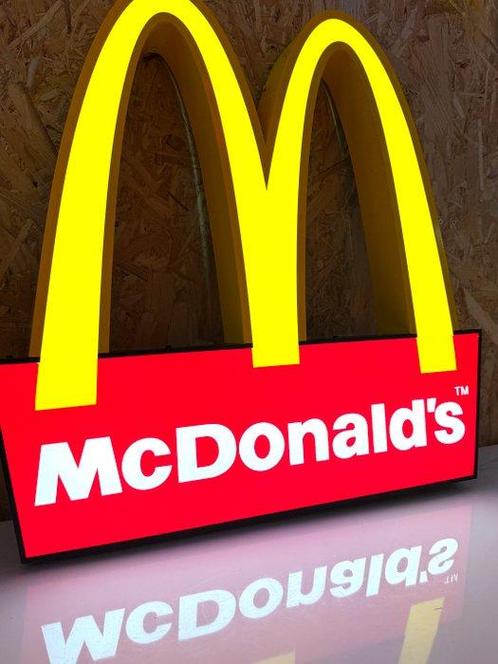 Mc Donald’s - Lichtbord - Metaal, Antiek en Kunst, Antiek | Wandborden en Tegels