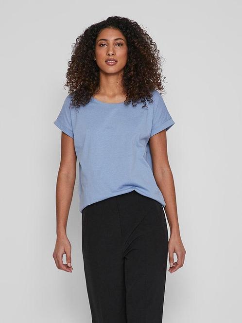 SALE -22% | Vila Shirt blauw | OP=OP, Kleding | Dames, T-shirts, Nieuw, Verzenden