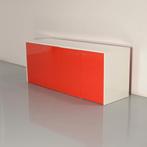 Officenow dressoir, rood / wit, 80.50 x 200 cm, 4 deurtjes, Nieuw, Ophalen of Verzenden