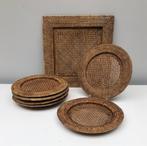 Eetservies - Rattan - Set van zes onderborden en
