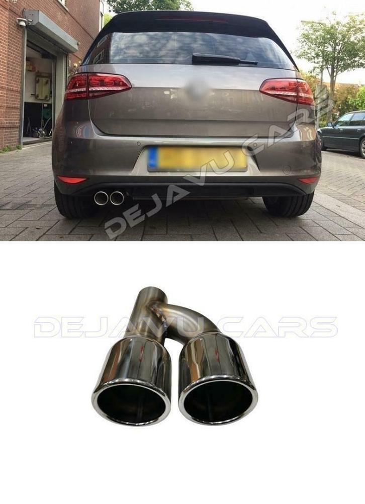 GTI GTD Look Uitlaat sierstuk tips voor VW Golf 5 6 7 Polo, Auto-onderdelen, Uitlaatsystemen, Nieuw, Audi, Volkswagen, Universele onderdelen
