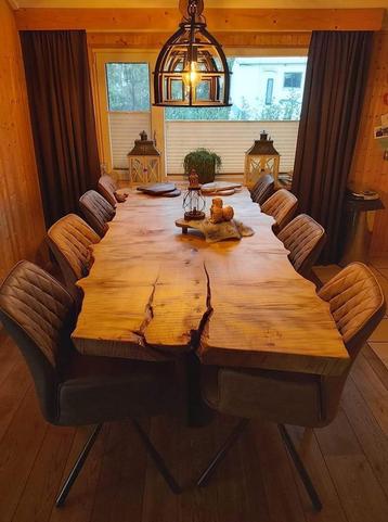 Eettafel, Boomstamtafel op maat, Unieke houtsoorten, 100% NL beschikbaar voor biedingen