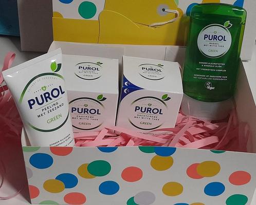 Giftset Geschenkdoos gevuld met Purol Green cadeautip!, Sieraden, Tassen en Uiterlijk, Uiterlijk | Gezichtsverzorging, Gehele gezicht