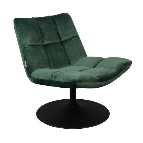 *WOONWINKEL* Dutchbone Bar Velvet Draaibare Fauteuil Groen F, Huis en Inrichting, Fauteuils, Nieuw, Verzenden