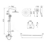 Gouden Douche Set Luxe | Messing | OP=OP, Ophalen of Verzenden, Nieuw, Met douche