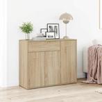 vidaXL Dressoir 88x30x70 cm bewerkt hout sonoma eikenkleurig, Verzenden, Nieuw, 50 tot 100 cm, 25 tot 50 cm
