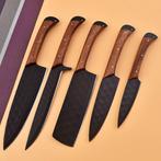 Keukenmes - Chefs knife - Hout en hoogwaardig staal met, Antiek en Kunst