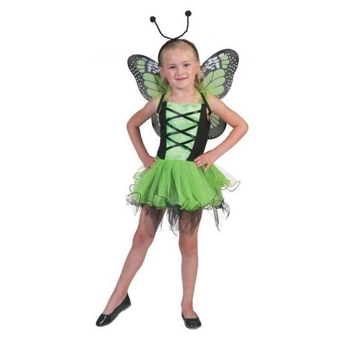 Groene vlinder feeen jurkje voor meisjes - Dierenpakken, Kinderen en Baby's, Carnavalskleding en Verkleedspullen, Ophalen of Verzenden