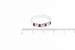 Ring - 18 karaat Witgoud Robijn - Diamant, Nieuw