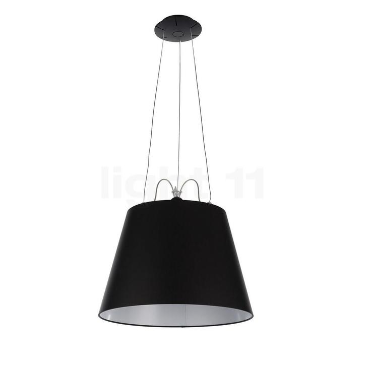 Artemide Tolomeo Mega Sospensione, frame zwart/lampenkap zwa, Huis en Inrichting, Lampen | Hanglampen, Nieuw, Verzenden