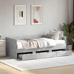 vidaXL Slaapbank met lades zonder matras 90x190 cm, Huis en Inrichting, Slaapkamer | Bedden, 90 cm, Eenpersoons, Verzenden, Nieuw