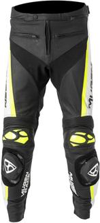 MUGENRACE RBRS-1 Zwart Wit Fluo Gele Leren Broek, Nieuw met kaartje, Broek | leer, MUGENRACE, Heren