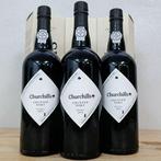 Churchills 2012 Bottled - Crusted Port - Douro - 3 Flessen, Verzamelen, Nieuw