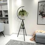 [en.casa] Plantenstandaard Bloemendaal 155x35x55 cm zwart