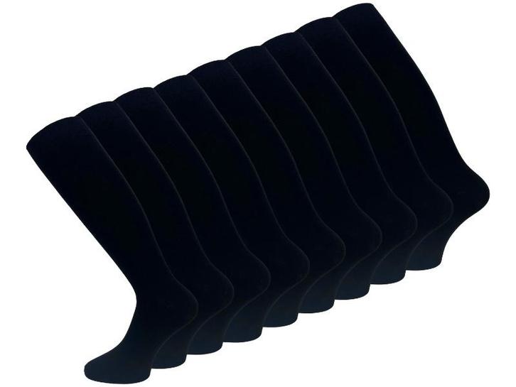 9 paar Kniekousen - Basic - Katoen - Zwart, Kleding | Heren, Sokken en Kousen, Verzenden