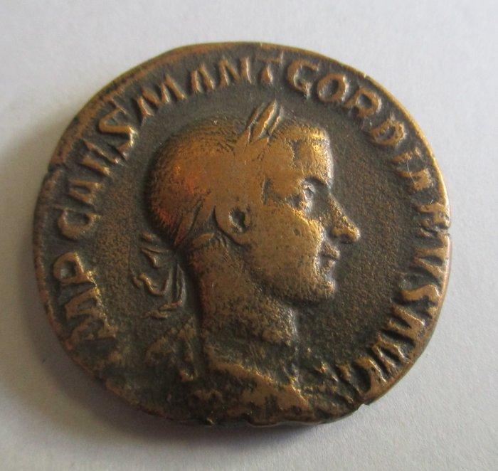 Romeinse Rijk. Gordian III (238-244 n.Chr.). Sestertius Roma, Postzegels en Munten, Munten | Europa | Niet-Euromunten