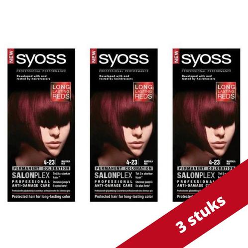 Syoss Permanent Coloration Haarverf - 4-23 Marsala Red -, Sieraden, Tassen en Uiterlijk, Uiterlijk | Haarverzorging, Ophalen of Verzenden